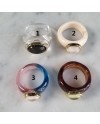 Bagues résine et pierre – Taille 54 – Design moderne et coloré