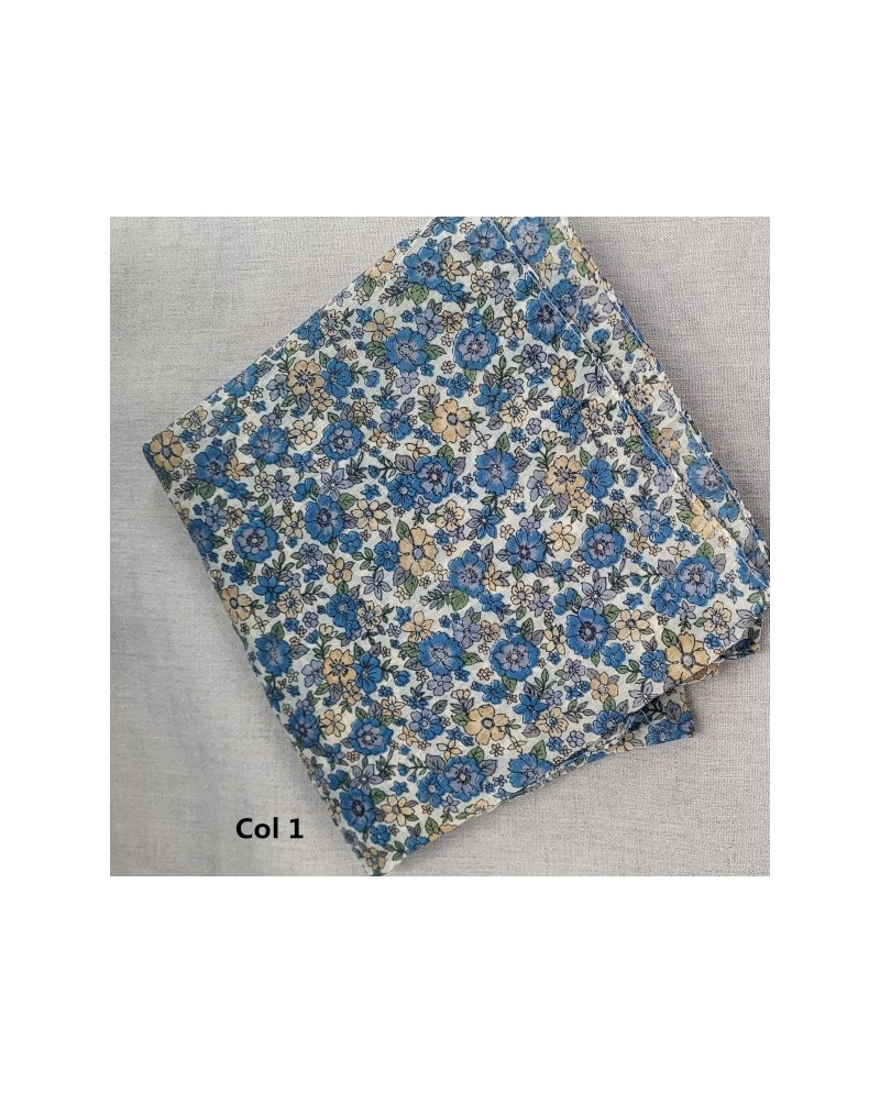 Foulard imprimé en Coton Léger, Collection Été, Coloris Violet Tendance