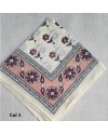 Foulard carré 100x100 en voile de coton – imprimé floral – 5 coloris