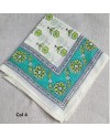 Foulard carré 100x100 en voile de coton – imprimé floral – 5 coloris