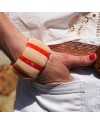 Bracelet large en résine plexi – Style moderne et couleurs variées