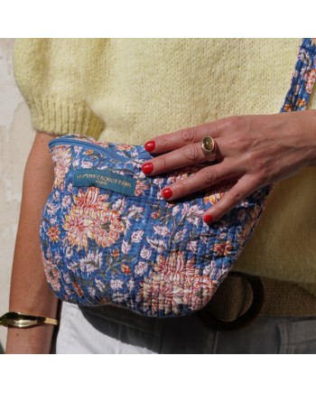 Banane fleurie en coton imprimé, sangle ajustable coton, couleur été