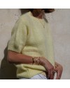 Pull manches courtes femme en kid mohair | 6 coloris