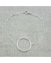Bracelet anneau Argentsur chaîne