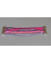 Bracelet multi rangs couleurs