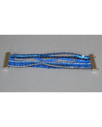 Bracelet multi rangs couleurs