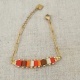 Bracelet chaîne et perles japonnaises