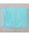 foulard voile de coton turquoise vif
