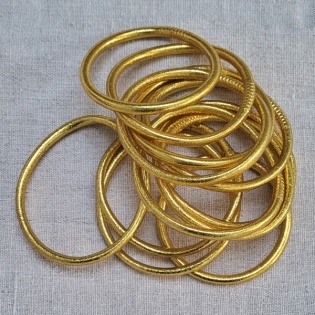 Bracelet jonc bouddhiste Or
