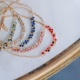 Bracelet perles tressées colorées