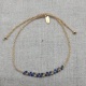 Bracelet perles tressées colorées
