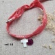 Bracelet religieux lien liberty croix nacre et vierge émaillée rose