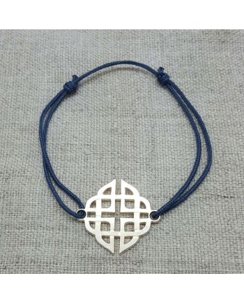 Bracelet grande arabesque carré argent