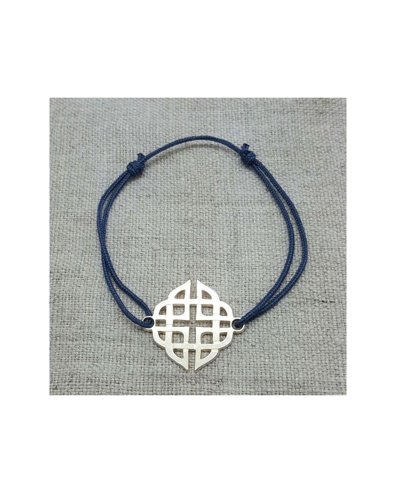 Bracelet grande arabesque carré argent