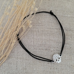 Bracelet tête de mort Argent ou Plaqué Or