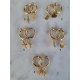 Créoles clips et breloques coquillage