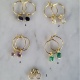 Boucle d'oreille créole et breloques amovibles