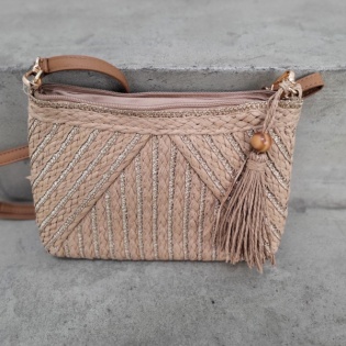 Sac carré en paille
