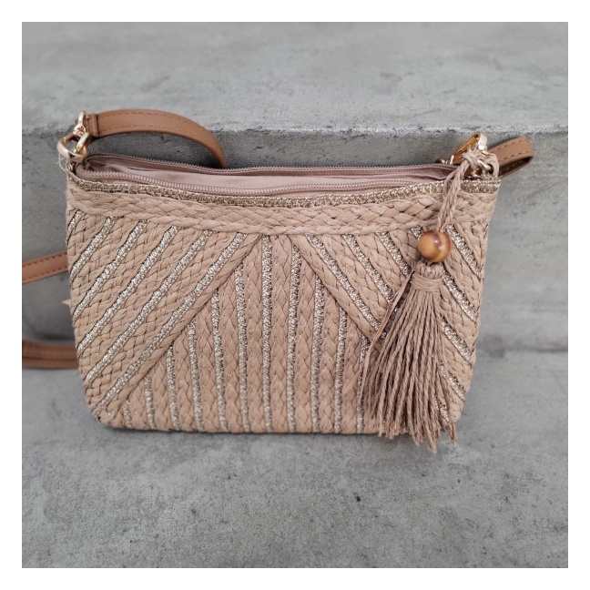 Sac carré en paille
