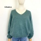 Pull col V manche longue
