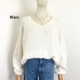 Pull col V manche longue