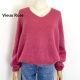 Pull col V manche longue