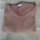 Pull col V manche longue