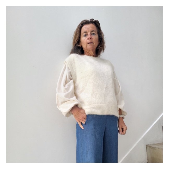 Pull Col rond Sans manche