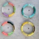 Bracelet perles tissés sur lien elastique