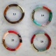 Bracelet perles tissés sur lien elastique
