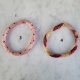 Bracelet souple en perles tissées colorées