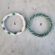 Bracelet souple en perles tissées colorées