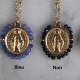 Collier médaille vierge et perles