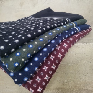 Foulards homme imprimé rond