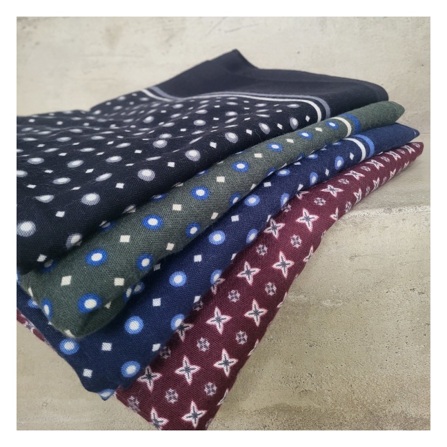 Foulards homme imprimé rond