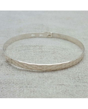 Jonc ruban ECAILLE Argent 