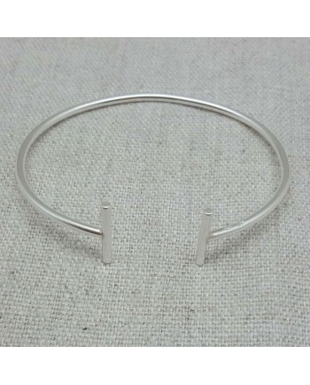 Jonc ouvert Argent ou plaqué Or