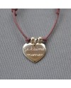 Bracelet breloques à graver médaille ou coeur