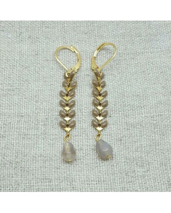 boucle d'oreille epi emaillé courte