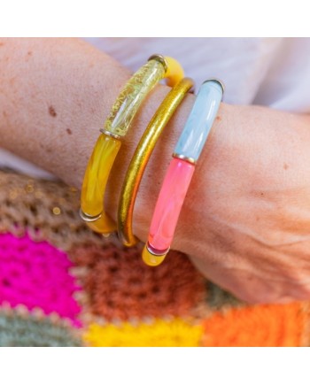 Bracelet perles tissés sur lien elastique