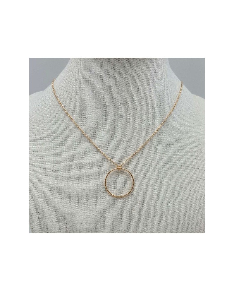 Collier anneau 20mm et chaîne