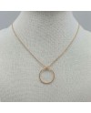 Collier anneau 20mm et chaîne