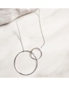 Collier deux anneaux grande taille