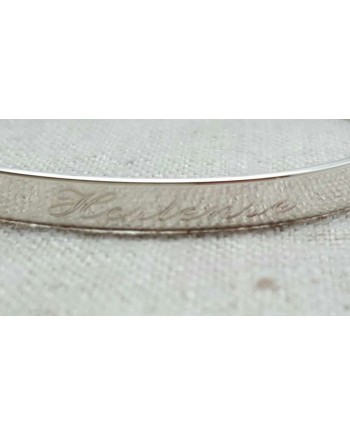 Jonc ruban taille ENFANT Argent ou Plaqué Or 