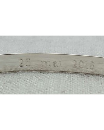 Jonc ruban taille ENFANT Argent ou Plaqué Or 