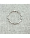 Bague fine perlée Argent