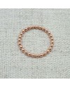 Bague fine perlée plaqué Or rose