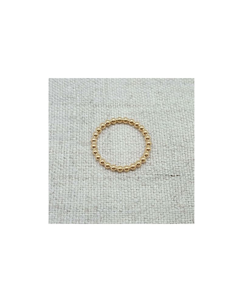 Bague fine perlée plaqué Or