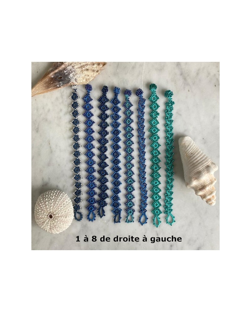 bracelet manchette fine perle fin