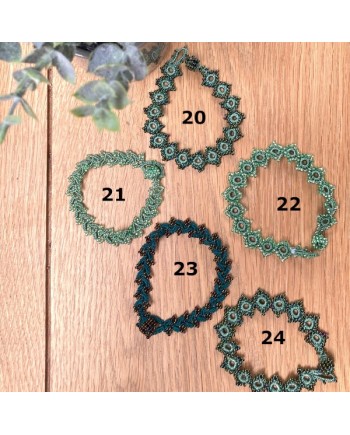 bracelet manchette fine perle fin